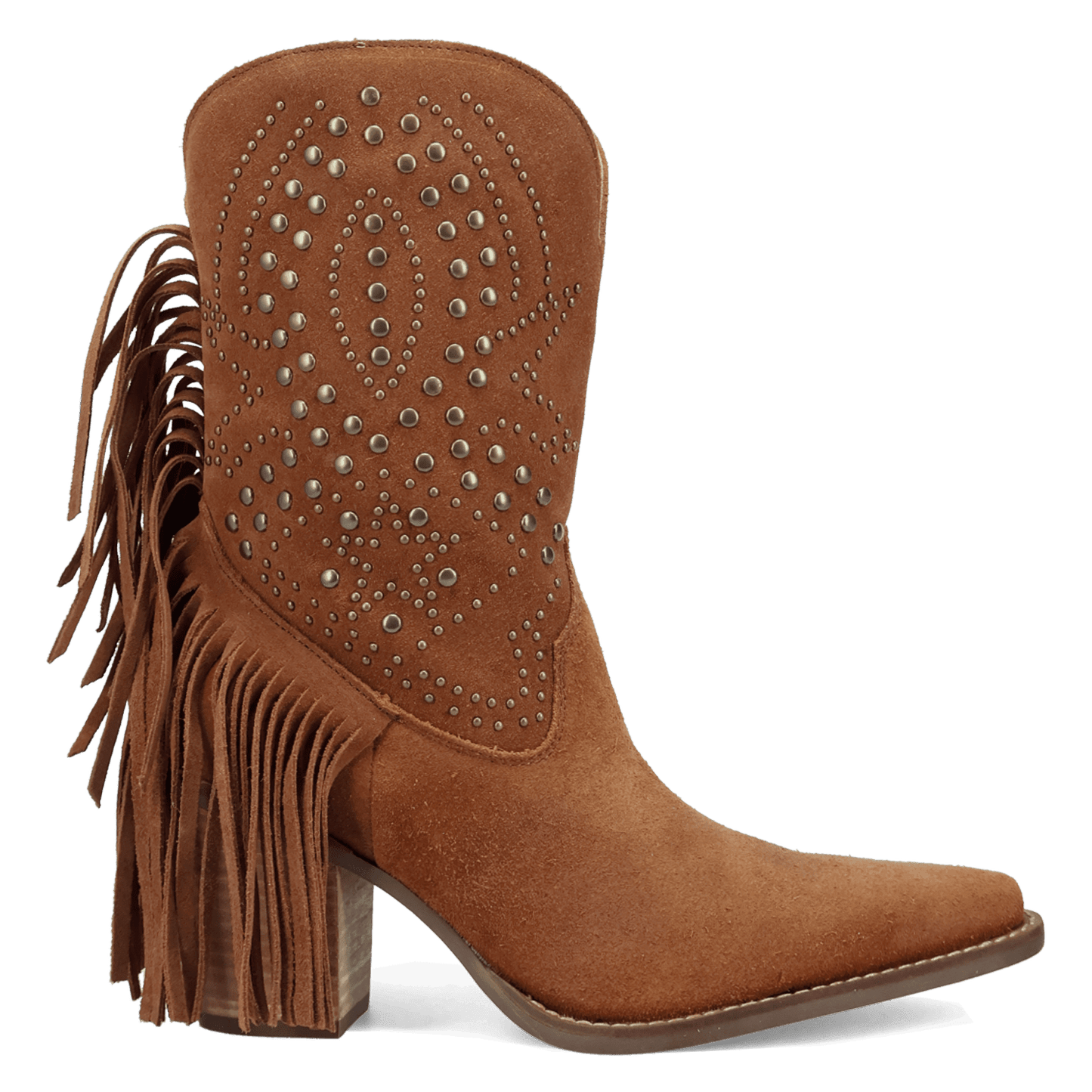 Women's Dingo Star Power Suede Leather Bootie - Camel - DI2357-BG4