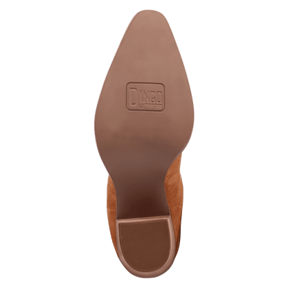 Women's Dingo Star Power Suede Leather Bootie - Camel - DI2357-BG4