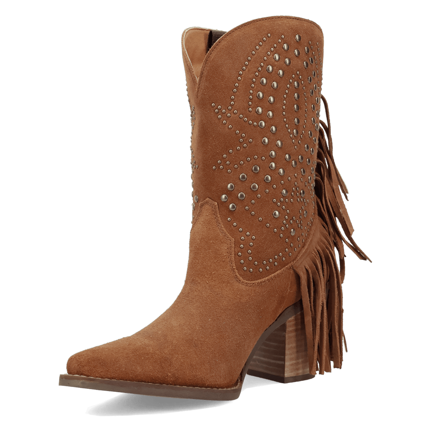 Women's Dingo Star Power Suede Leather Bootie - Camel - DI2357-BG4