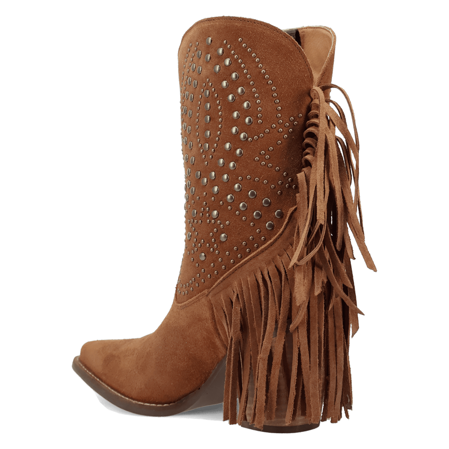 Women's Dingo Star Power Suede Leather Bootie - Camel - DI2357-BG4
