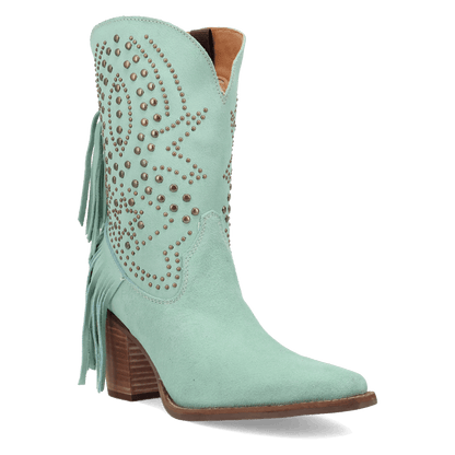 Women's Dingo Star Power Suede Leather Bootie - Mint - DI2357-GN6