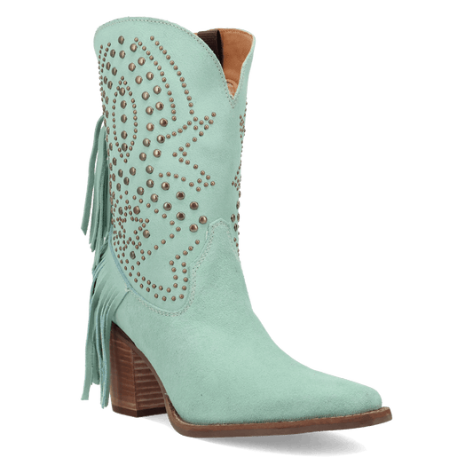 Women's Dingo Star Power Suede Leather Bootie - Mint - DI2357-GN6