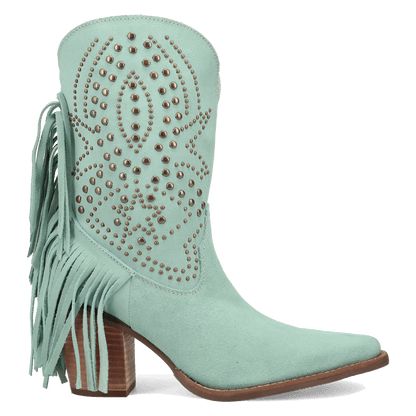 Women's Dingo Star Power Suede Leather Bootie - Mint - DI2357-GN6