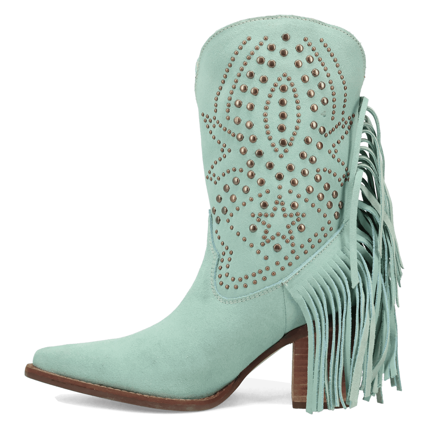 Women's Dingo Star Power Suede Leather Bootie - Mint - DI2357-GN6