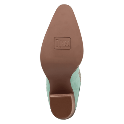 Women's Dingo Star Power Suede Leather Bootie - Mint - DI2357-GN6