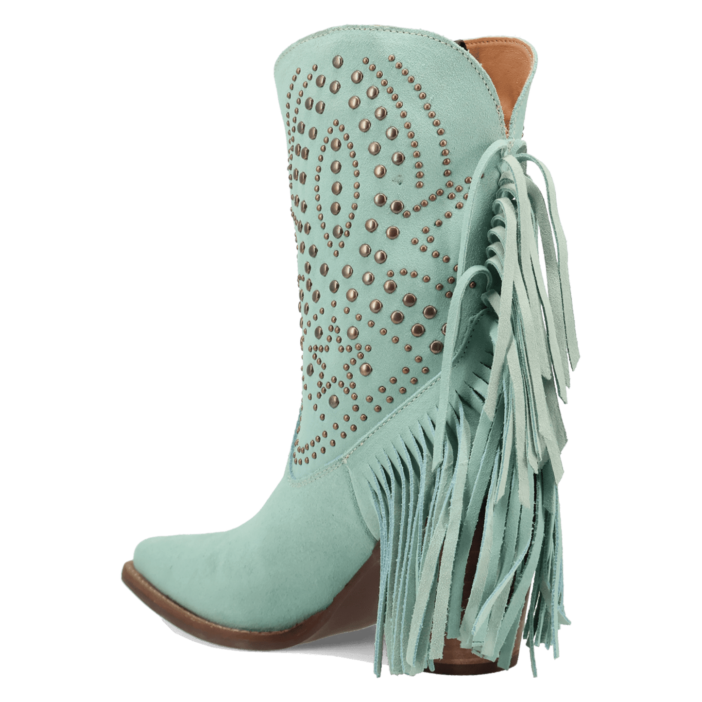 Women's Dingo Star Power Suede Leather Bootie - Mint - DI2357-GN6