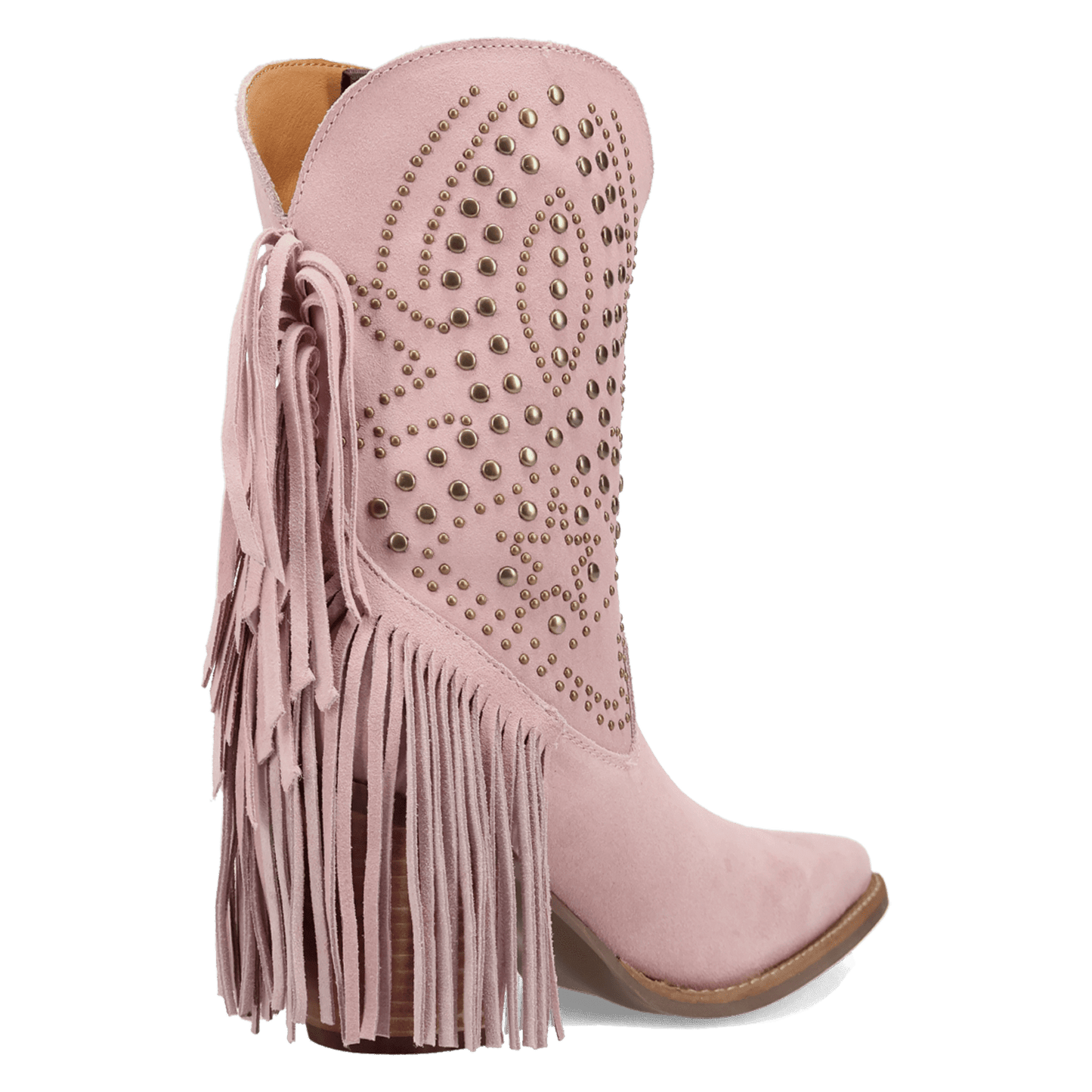 Women's Dingo Star Power Suede Leather Bootie - Pink - DI2357-PK
