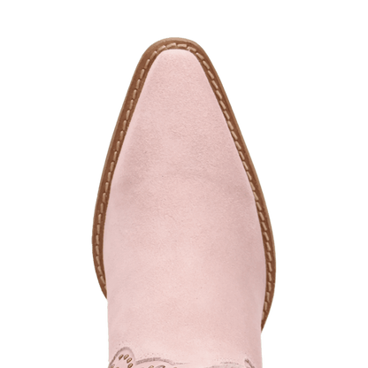 Women's Dingo Star Power Suede Leather Bootie - Pink - DI2357-PK