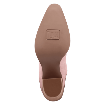 Women's Dingo Star Power Suede Leather Bootie - Pink - DI2357-PK
