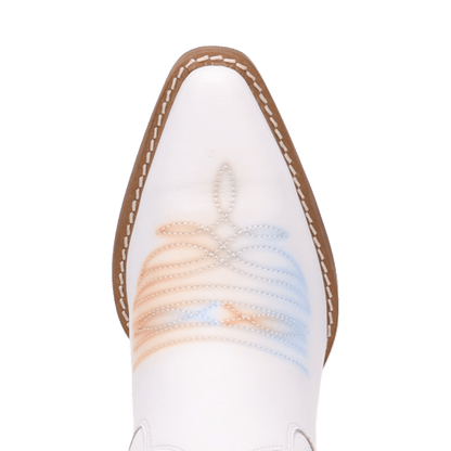 Women's Dingo Austin Leather Boot - White - DI2361-WH