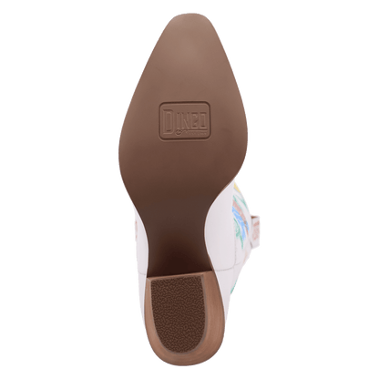 Women's Dingo Austin Leather Boot - White - DI2361-WH