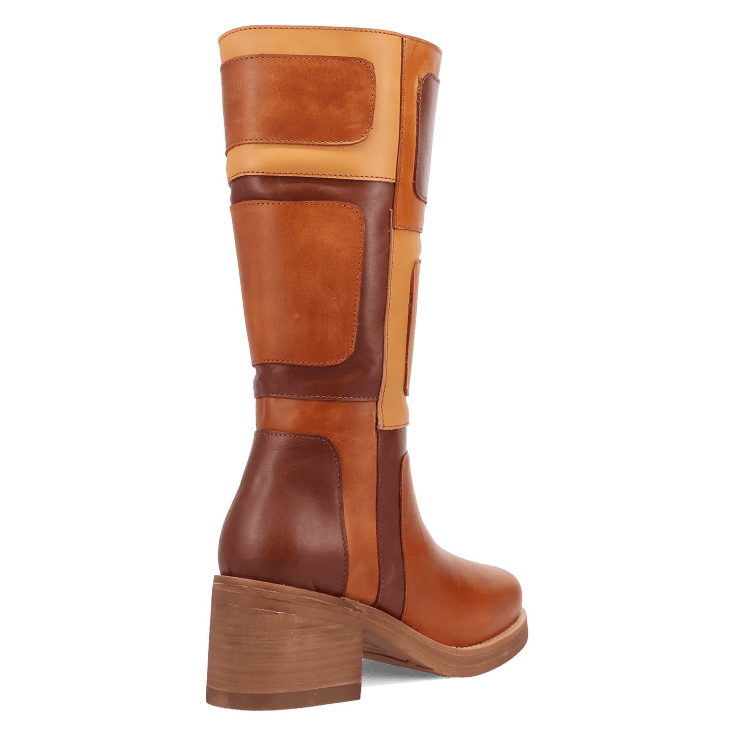 Women's Dingo Patches Leather Boot - Brown - DI2366-BN97