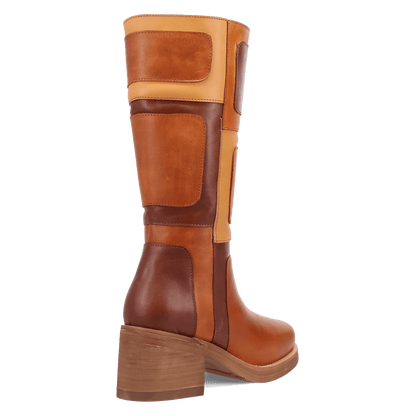 Women's Dingo Patches Leather Boot - Brown - DI2366-BN97