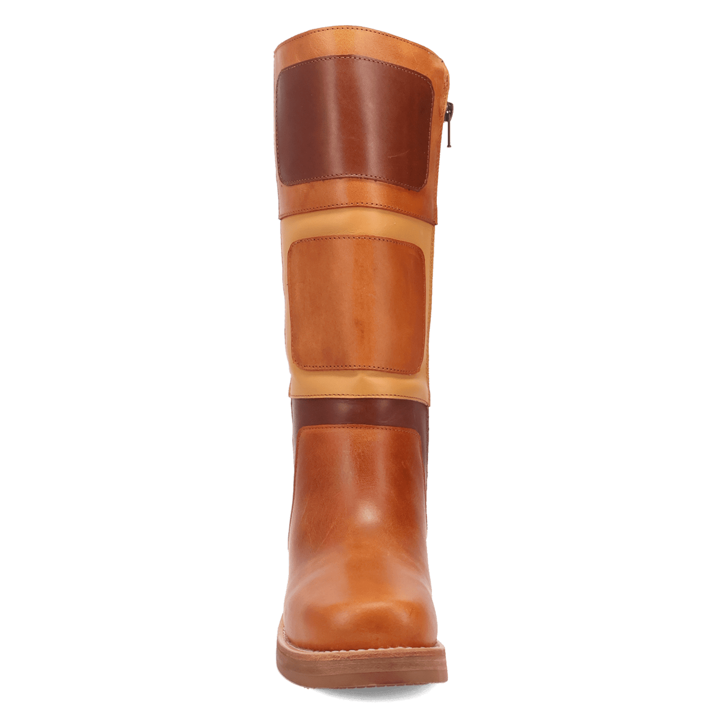 Women's Dingo Patches Leather Boot - Brown - DI2366-BN97