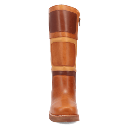 Women's Dingo Patches Leather Boot - Brown - DI2366-BN97