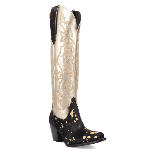 Women's Dingo Take No Bull Leather Boot - Black - DI2375-BK