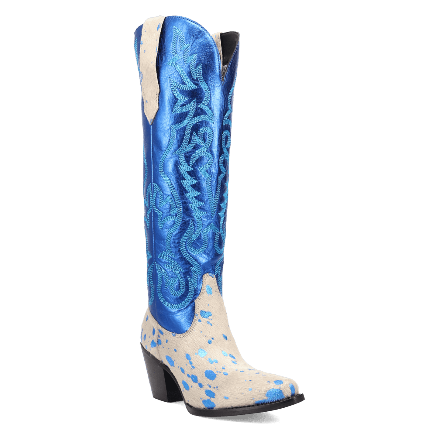 Women's Dingo Take No Bull Leather Boot - Blue - DI2375-BL