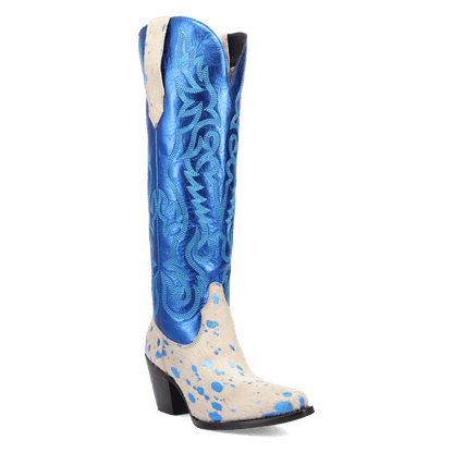 Women's Dingo Take No Bull Leather Boot - Blue - DI2375-BL