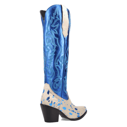 Women's Dingo Take No Bull Leather Boot - Blue - DI2375-BL