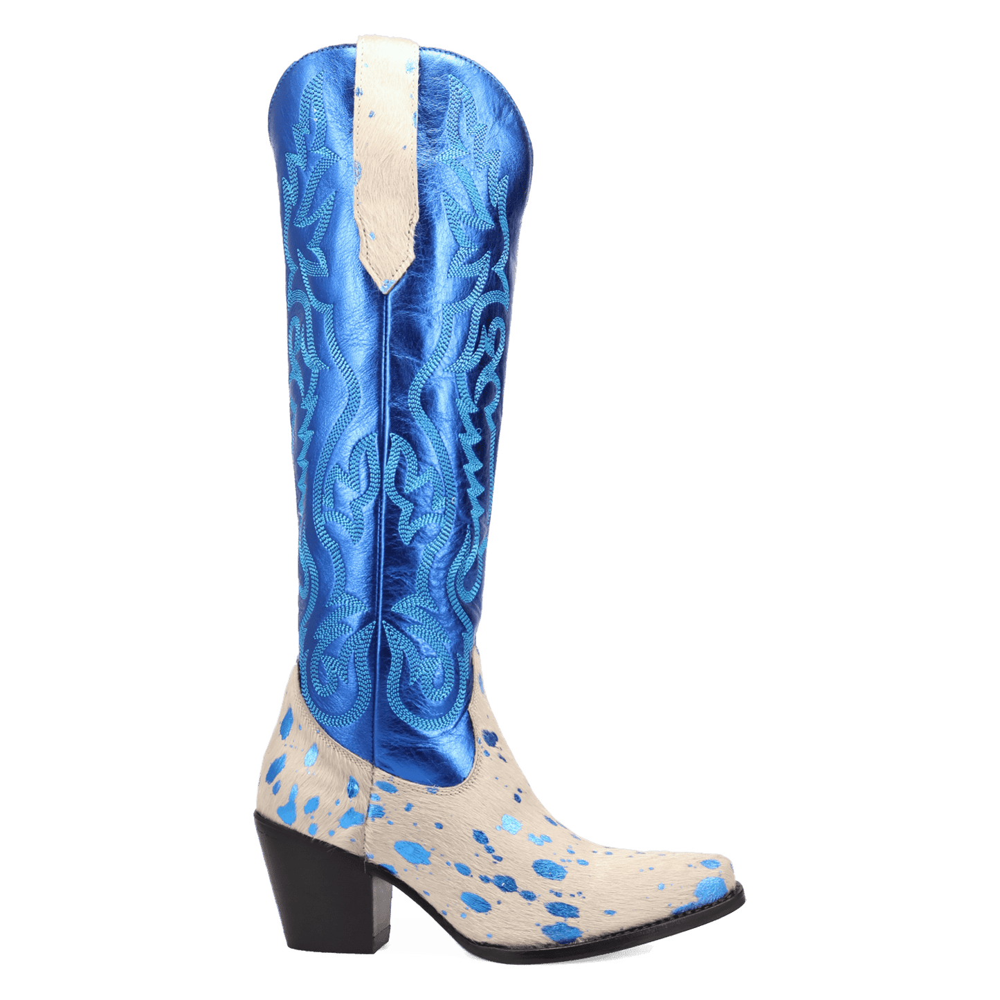 Women's Dingo Take No Bull Leather Boot - Blue - DI2375-BL