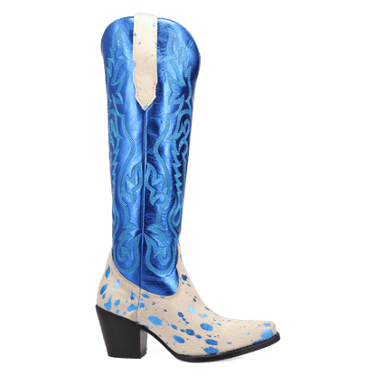 Women's Dingo Take No Bull Leather Boot - Blue - DI2375-BL
