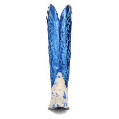 Women's Dingo Take No Bull Leather Boot - Blue - DI2375-BL