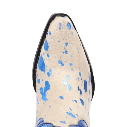 Women's Dingo Take No Bull Leather Boot - Blue - DI2375-BL