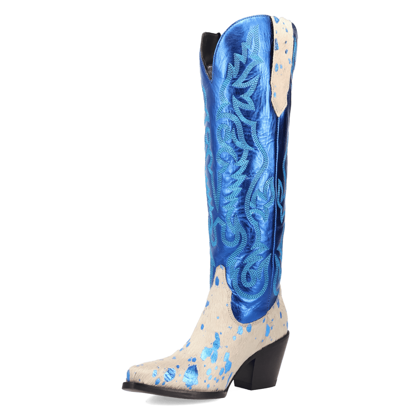 Women's Dingo Take No Bull Leather Boot - Blue - DI2375-BL