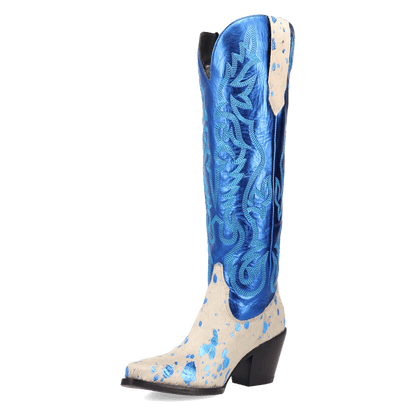 Women's Dingo Take No Bull Leather Boot - Blue - DI2375-BL
