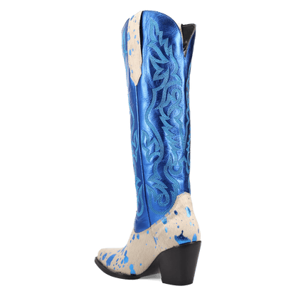 Women's Dingo Take No Bull Leather Boot - Blue - DI2375-BL