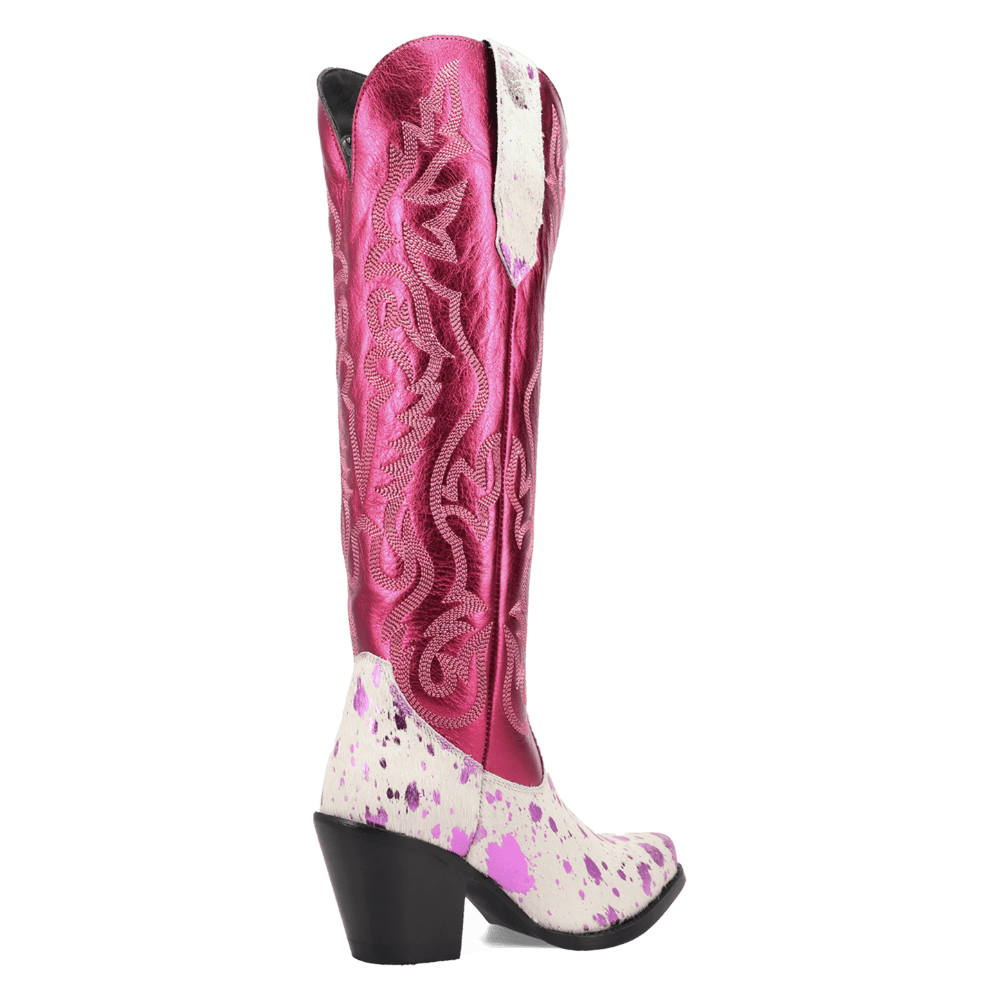 Women's Dingo Take No Bull Leather Boot - Fuchsia - DI2375-PU6