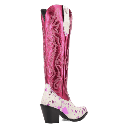 Women's Dingo Take No Bull Leather Boot - Fuchsia - DI2375-PU6