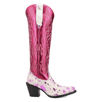 Women's Dingo Take No Bull Leather Boot - Fuchsia - DI2375-PU6