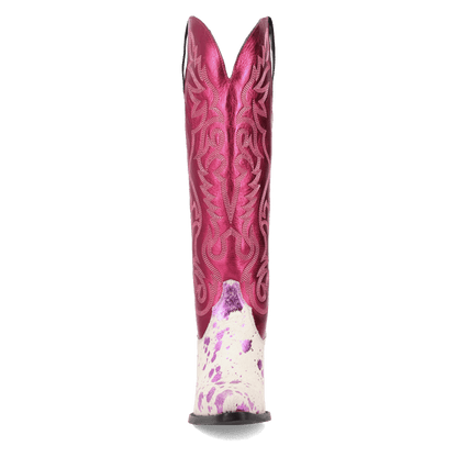 Women's Dingo Take No Bull Leather Boot - Fuchsia - DI2375-PU6