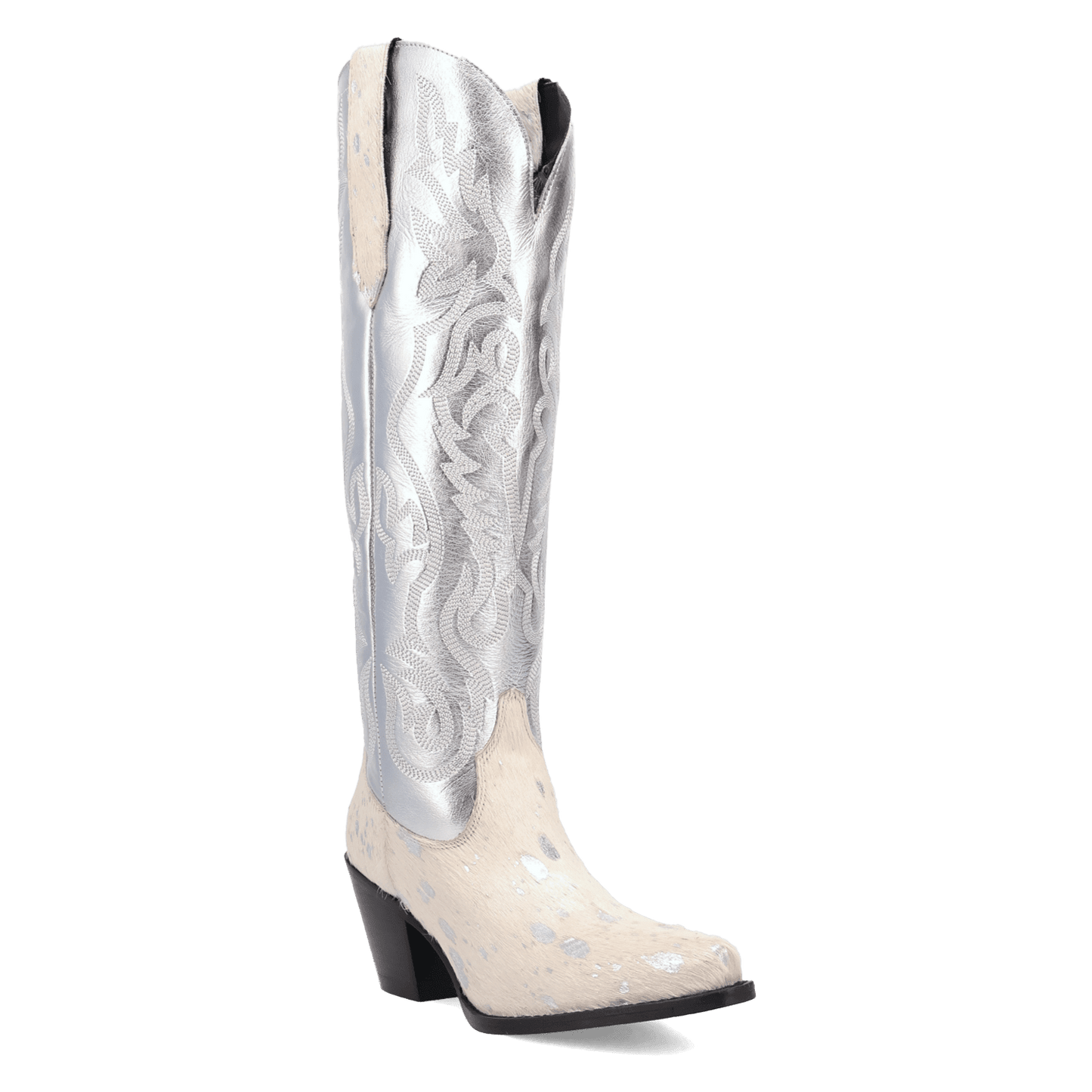 Women's Dingo Take No Bull Leather Boot - White - DI2375-WH