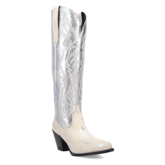 Women's Dingo Take No Bull Leather Boot - White - DI2375-WH