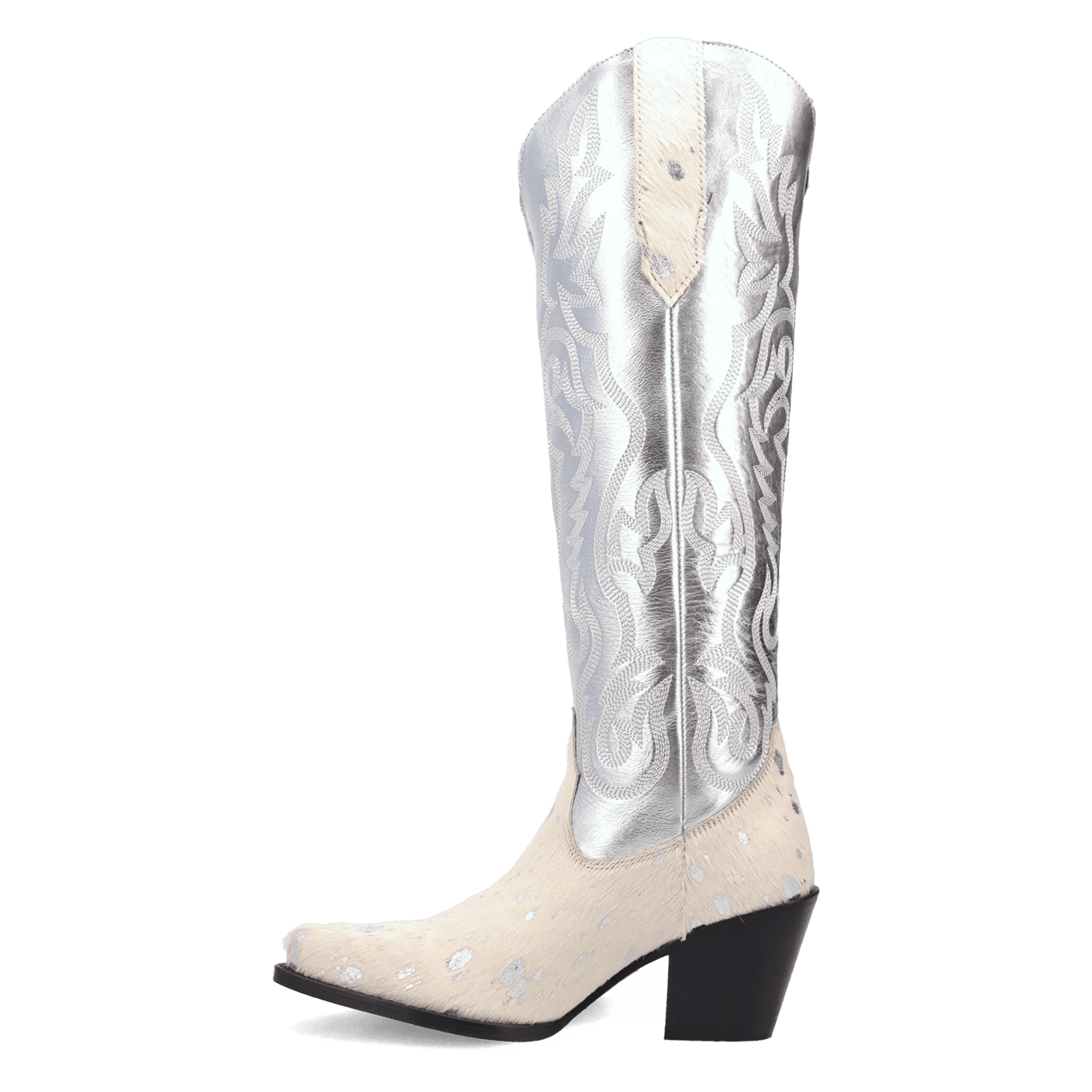 Women's Dingo Take No Bull Leather Boot - White - DI2375-WH
