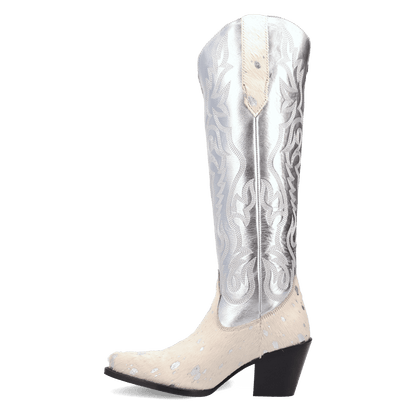 Women's Dingo Take No Bull Leather Boot - White - DI2375-WH