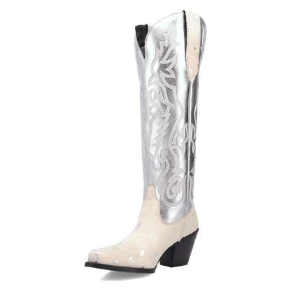 Women's Dingo Take No Bull Leather Boot - White - DI2375-WH