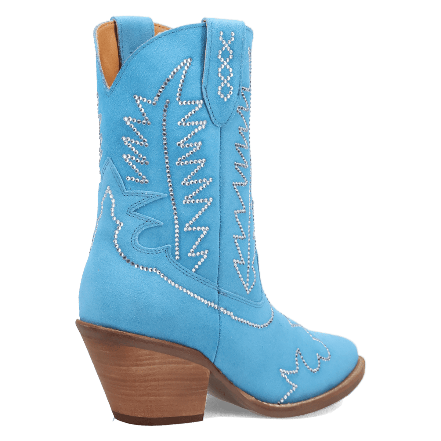Women's Dingo Tiny Pony Suede Leather Bootie - Blue - DI2376-BL