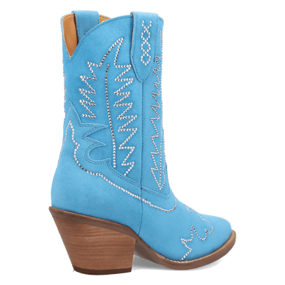 Women's Dingo Tiny Pony Suede Leather Bootie - Blue - DI2376-BL