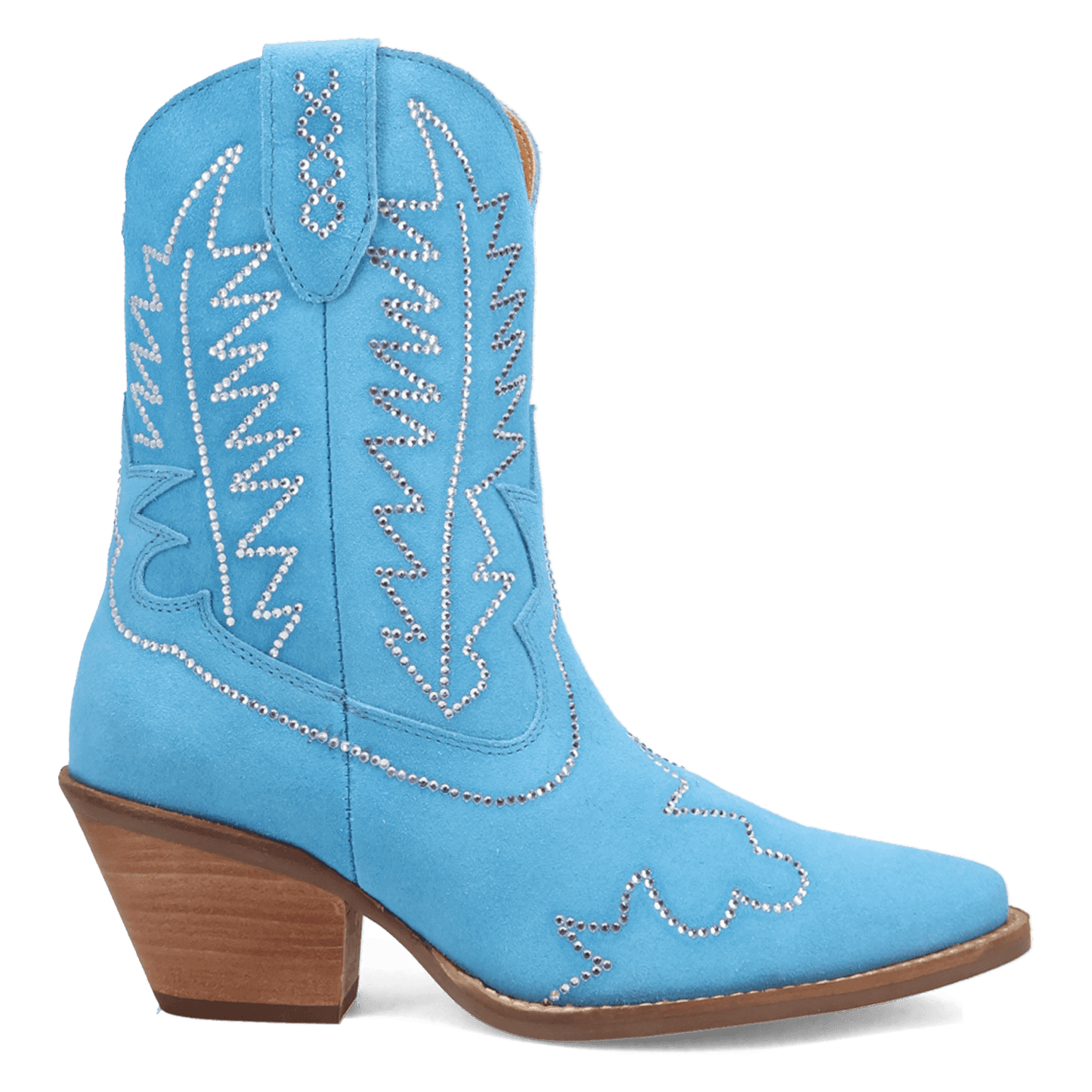 Women's Dingo Tiny Pony Suede Leather Bootie - Blue - DI2376-BL