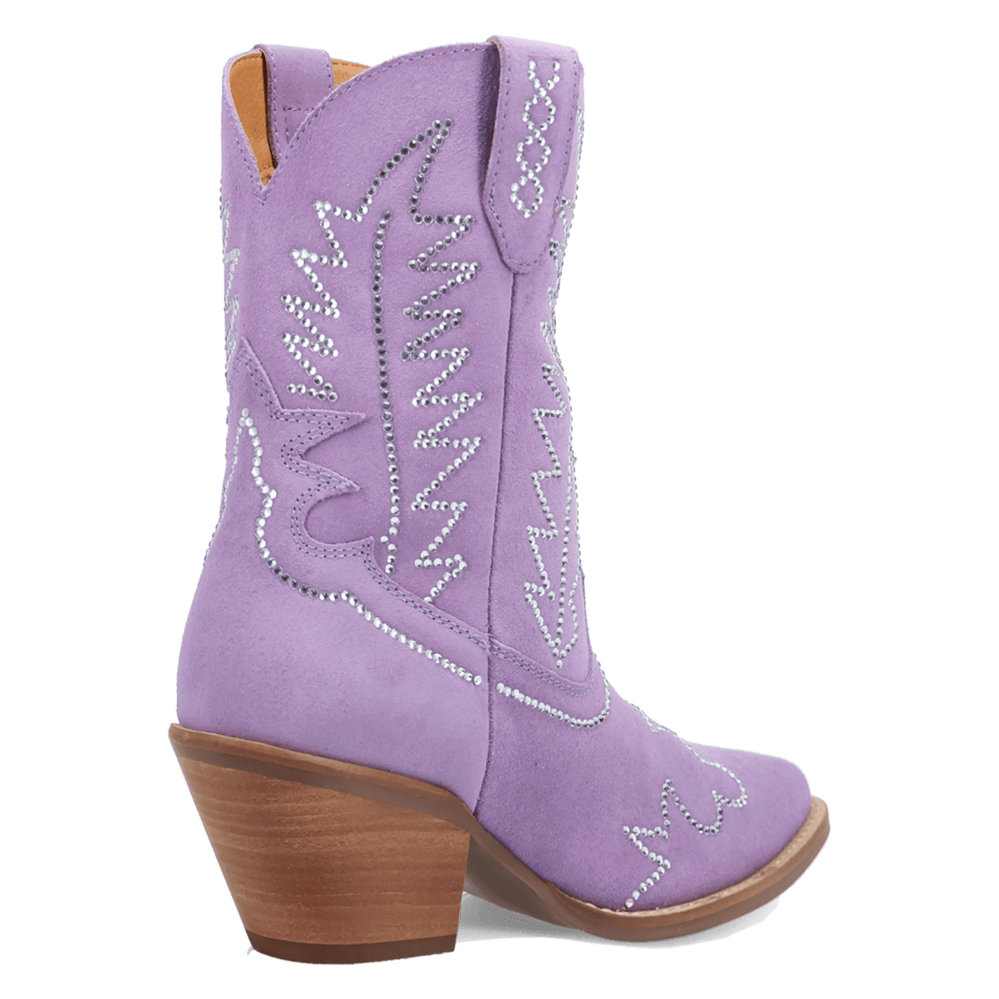 Women's Dingo Tiny Pony Suede Leather Bootie - Lavender - DI2376-PU4