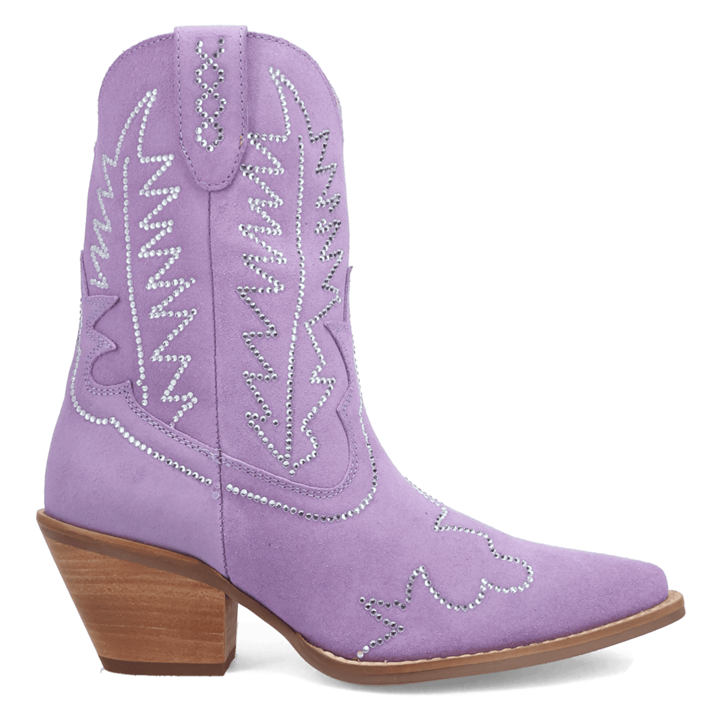 Women's Dingo Tiny Pony Suede Leather Bootie - Lavender - DI2376-PU4