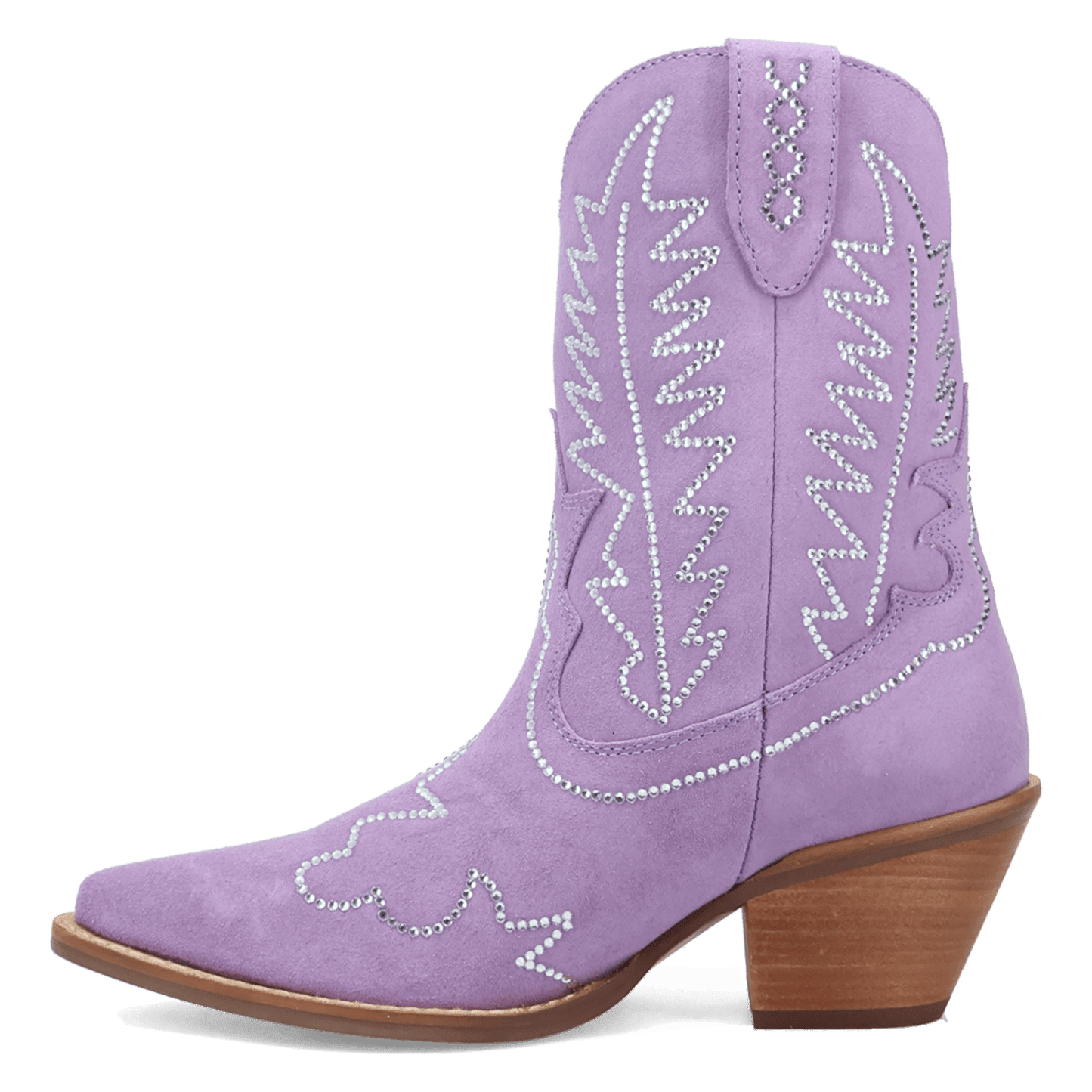 Women's Dingo Tiny Pony Suede Leather Bootie - Lavender - DI2376-PU4