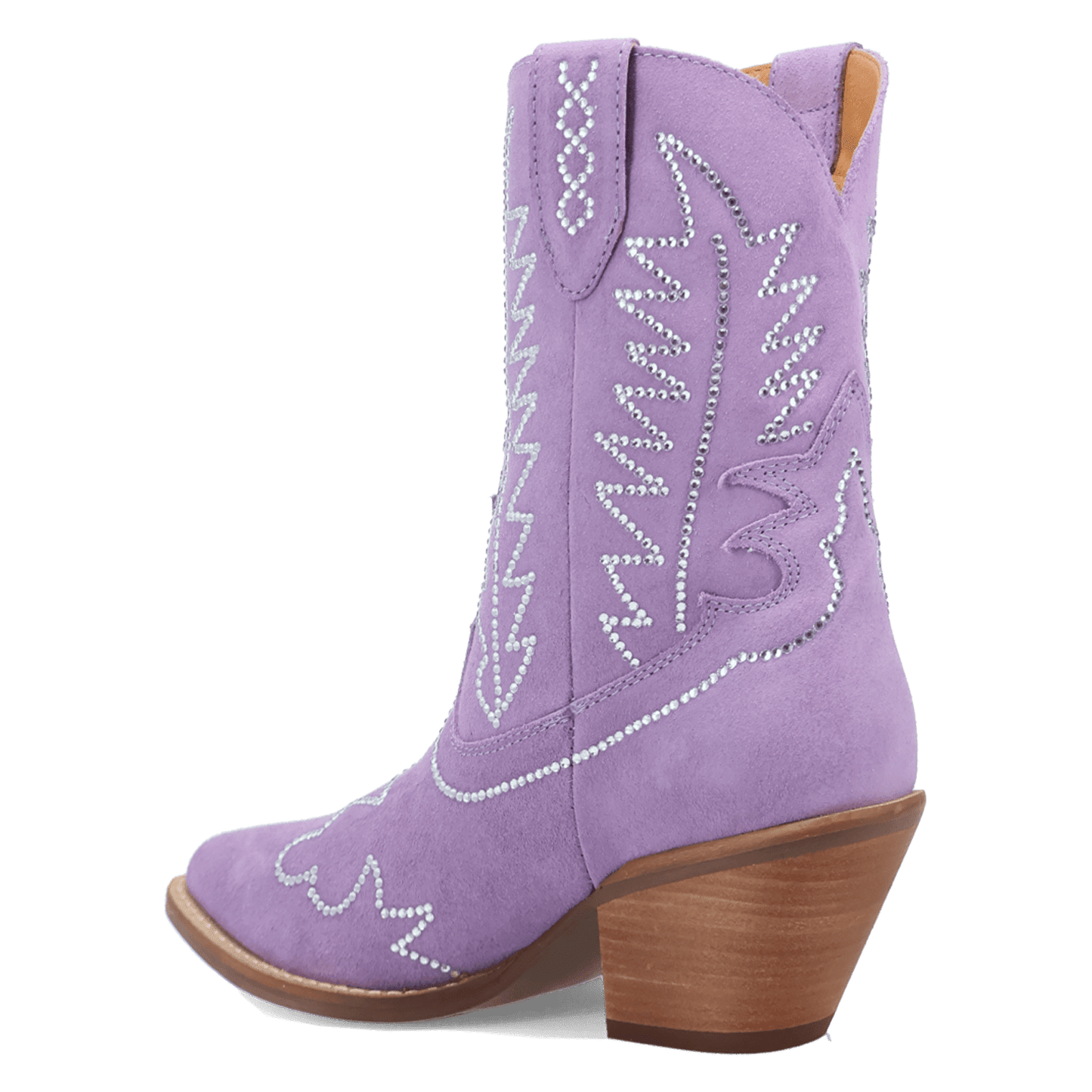 Women's Dingo Tiny Pony Suede Leather Bootie - Lavender - DI2376-PU4