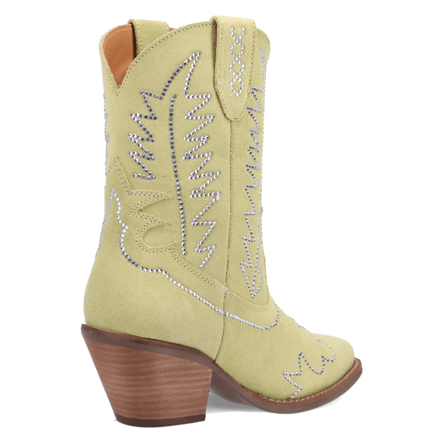 Women's Dingo Tiny Pony Suede Leather Bootie - Lime - DI2376-GN7