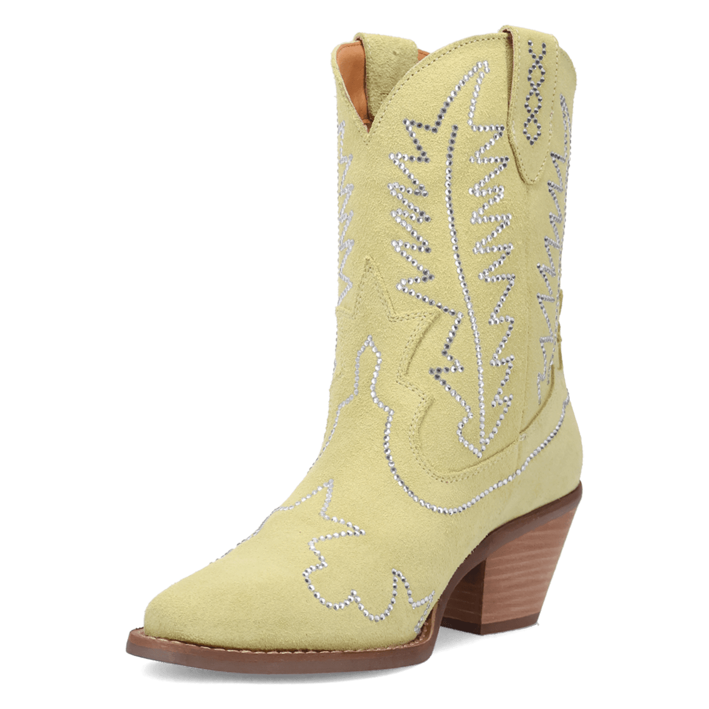 Women's Dingo Tiny Pony Suede Leather Bootie - Lime - DI2376-GN7