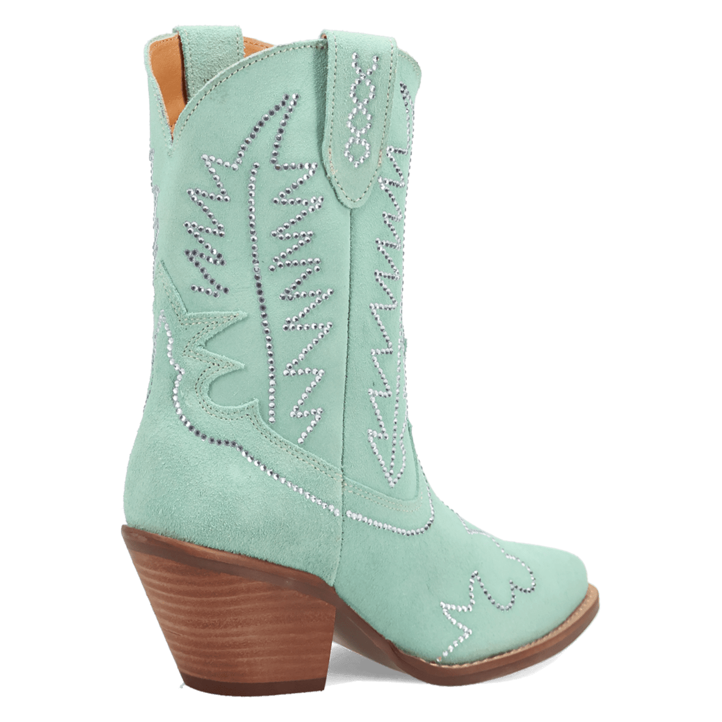 Women's Dingo Tiny Pony Suede Leather Bootie - Mint - DI2376-GN6