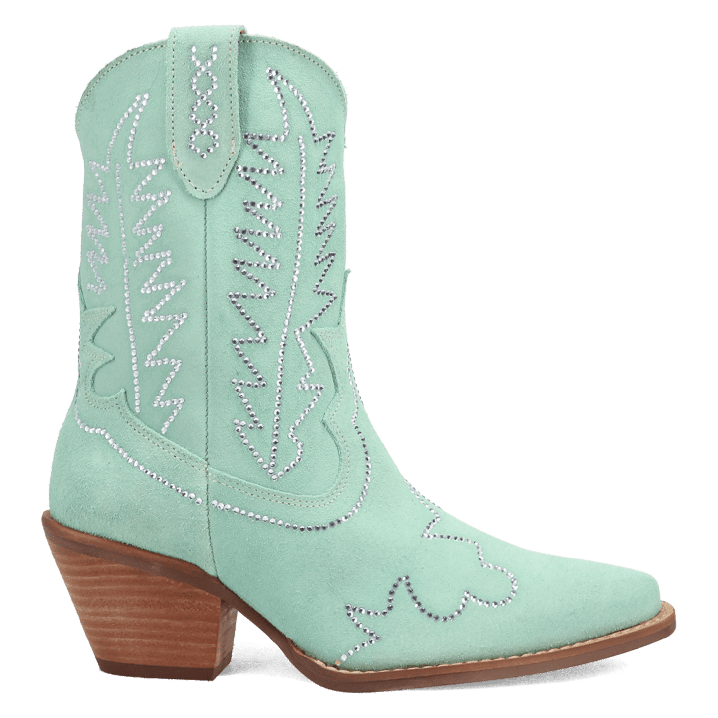 Women's Dingo Tiny Pony Suede Leather Bootie - Mint - DI2376-GN6